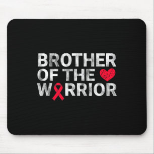 Brother Of The Heart Warrior Heart Disease Awarene Mouse Mat