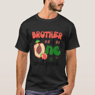 Brother Of The One Sweet Peach Cute Family 1st Bir T-Shirt