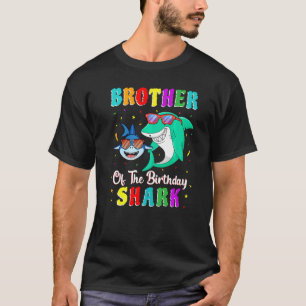 Brother Of The Shark Birthday Family Birthday Litt T-Shirt