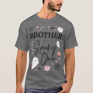 Brother of the Spooky One Girl First Birthday Pink T-Shirt
