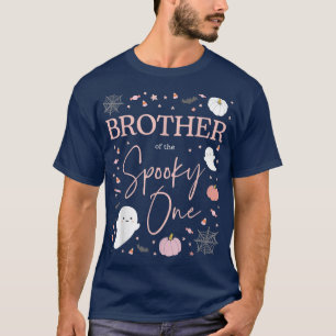 Brother of the Spooky One Girl First Birthday Pink T-Shirt
