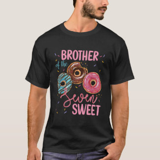 Brother Of The Sweet Seven 7Th Doughnut Birthday P T-Shirt