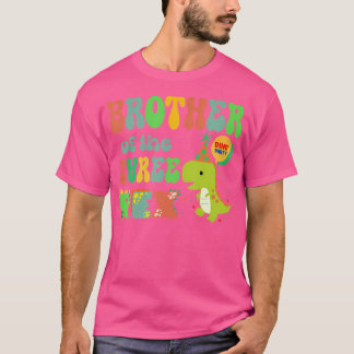 Brother Of The Three Rex Birthday Dinosaur Family T-Shirt