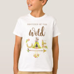 Brother of the Wild One Girl First Birthday T-Shirt<br><div class="desc">Brother of the Wild One Girl First Birthday T-Shirt design. Matching products can be found in Wild One Collection. You are welcome to visit my store for more beautiful products.</div>