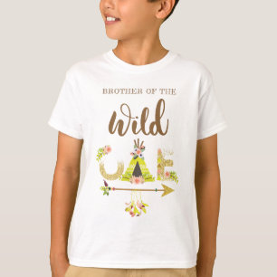 Brother of the Wild One Girl First Birthday T-Shirt