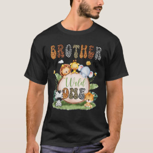 Brother Of The Wild One Safari Jungle 1St Birthday T-Shirt
