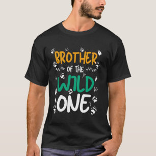 Brother of the Wild One Zoo Safari Animal Birthday T-Shirt