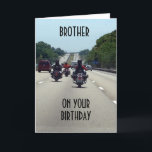 **BROTHER** ON YOUR BIRTHDAY HIT THE ROAD CARD<br><div class="desc">THIS CAN BE FOR THE MOTORCLYLIST ***BROTHER*** WHO KNOWS JUST HOW TO "ENJOY LIFE" FOR SURE!!!!!</div>