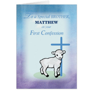 Brother Personalize Name Custom First Confession