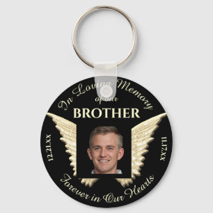 Brother Photo Memorial Keychain