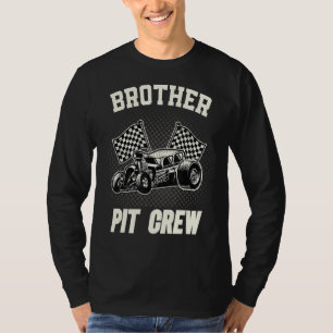 Brother Pit Crew Funny Race Car Birthday Party Rac T-Shirt