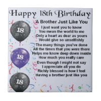 Brother Poem 18th Birthday