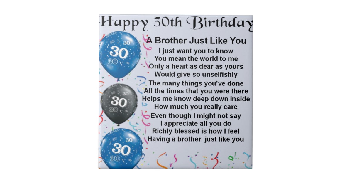 30th Birthday Quotes For Brother