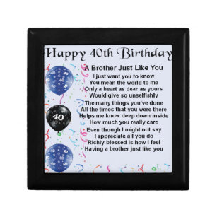 Brother 40th Birthday Gifts & Gift Ideas | Zazzle UK