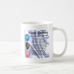 Brother Poem Happy Birthday Coffee Mug