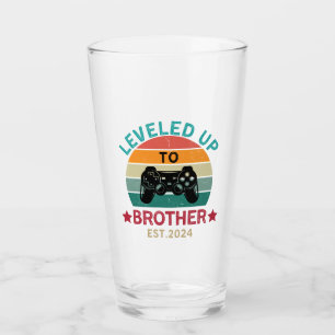 Brother Pregnancy Announcement Beer Glass EST 2024