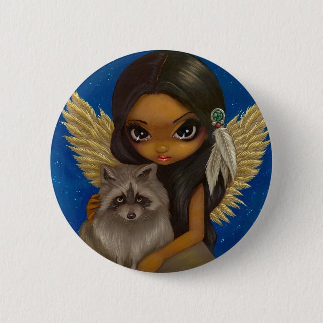 "Brother Racoon" Button (Front)