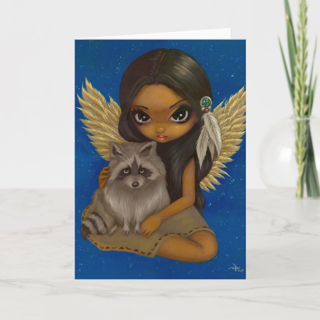 "Brother Racoon" Greeting Card (Front)