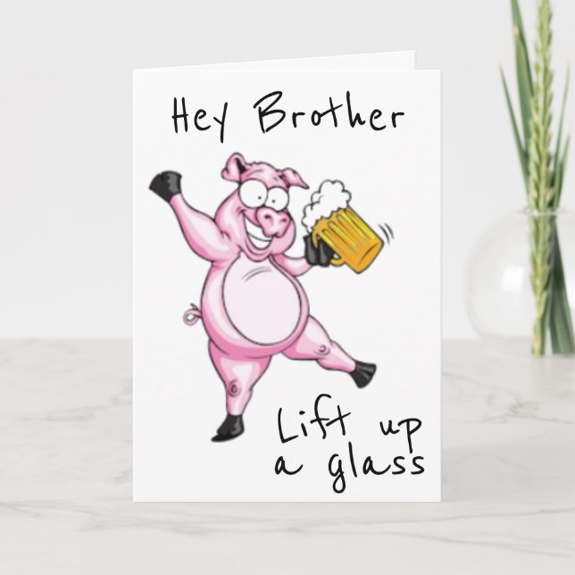 **BROTHER** READY TO CELEBRATE **BIRTHDAY** CARD (Front)