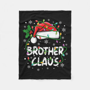 Brother Santa Claus Family Christmas Squad Crew Ma Fleece Blanket