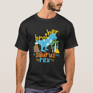 Brother Saurus Rex Dinosaur Dino Kids Girls and Bo T-Shirt