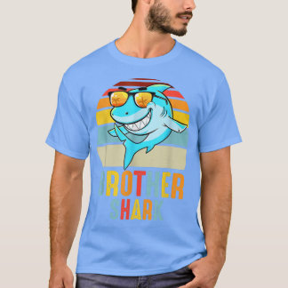 Brother Shark Vintage Retro Pyjamas Shark Lover Fa T-Shirt