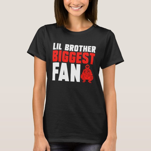 Brother Sister  Baseball Softball Catcher T-Shirt (Front)