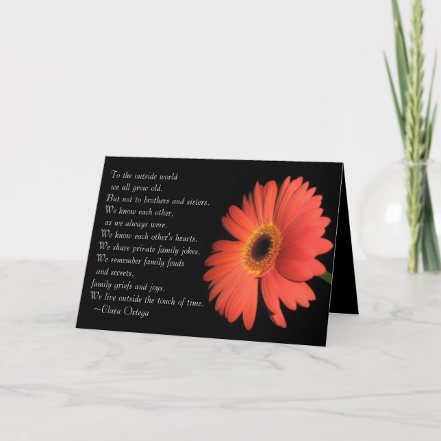 Brother / Sister birthday Card (Front)