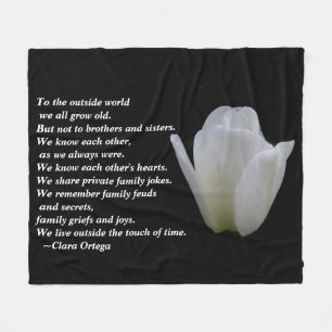 Brother / Sister birthday Fleece Blanket