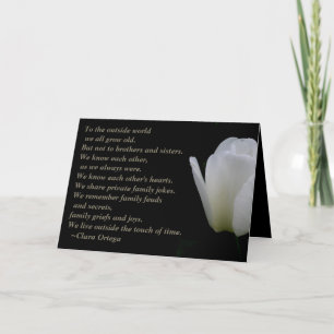Brother / Sister birthday Poem Card