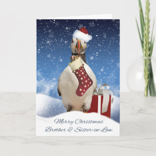 Christmas Card Velvet Wishes Special Brother and Sister in Law Xmas Cake and Wreath JJ5631 