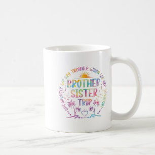Brother Sister Matching Tie Dye Brother And Sister Coffee Mug