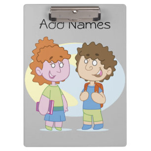 Brother Sister Twins School Clipboard