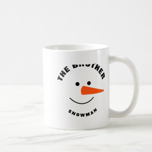 Brother Snowman Face Squad Matching Family Costume Coffee Mug