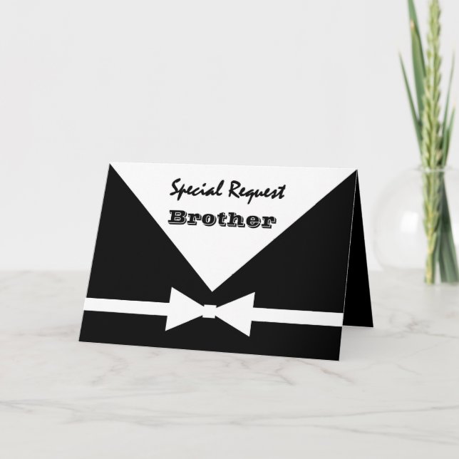 BROTHER - Special Request - Be My Best Man Invitation (Front)