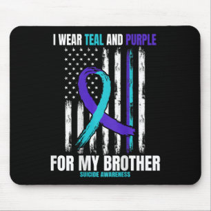 Brother Suicide Awareness Prevention American Flag Mouse Mat
