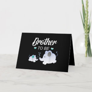 Brother To Be Elephant Baby Shower Gift For Boy Card