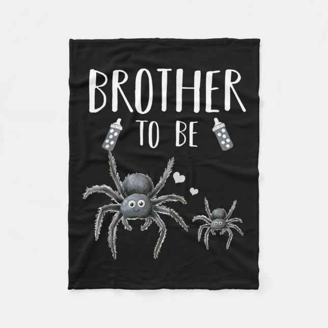 Brother To Be Sder Baby Shower Announcement Hallow Fleece Blanket (Front)