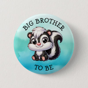 Brother To Be   Woodland Creatures Baby Shower  6 Cm Round Badge