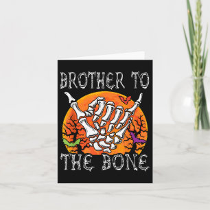 Brother To Bone Halloween Moon Costume Skeleton Ha Card