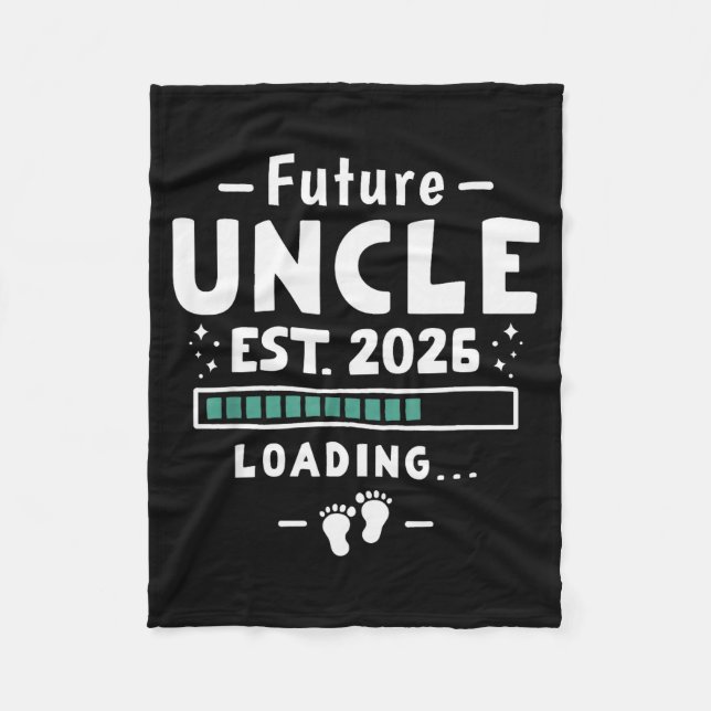 Brother To Uncle Pregnancy Announcement - Future U Fleece Blanket (Front)