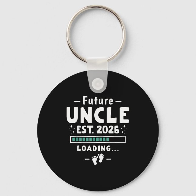 Brother To Uncle Pregnancy Announcement - Future U Key Ring (Front)