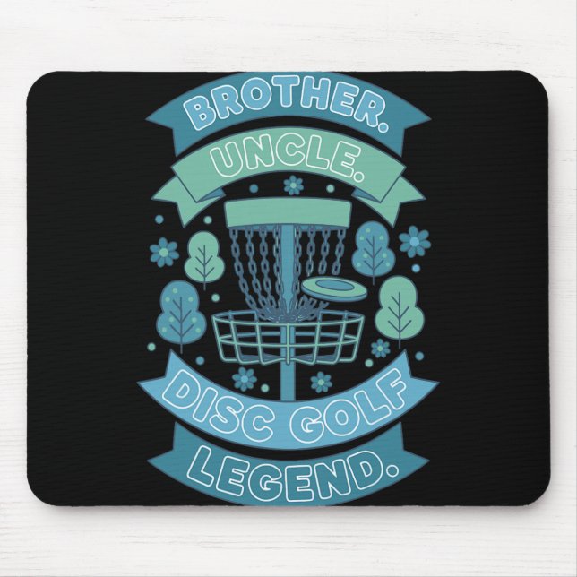 Brother Uncle Disc Golf Legend Nner  Mouse Mat (Front)