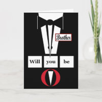 BROTHER Wedding Invitation - BEST MAN