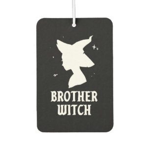 Brother Witch Funny Spooky Matching Halloween Car Air Freshener