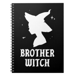 Brother Witch Funny Spooky Matching Halloween Notebook