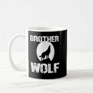 Brother Wolf Shirt Matching Family Tribe Wolves Mo Coffee Mug