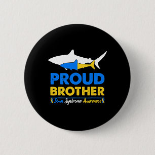 Brother World Down Syndrome Awareness Day Shark T2 6 Cm Round Badge