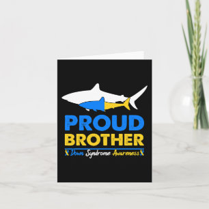 Brother World Down Syndrome Awareness Day Shark T2 Card
