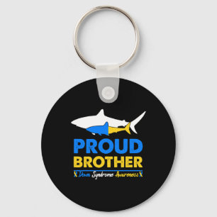 Brother World Down Syndrome Awareness Day Shark T2 Key Ring
